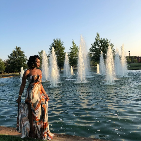 Multicolored Maxi Dress - Picture 6 of 6